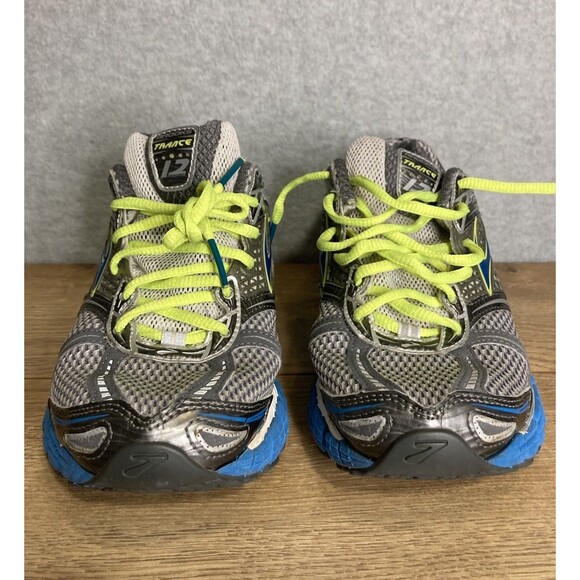 Brooks Trail Shoe Sz 9 Trance 12 Gray Blue White Neon Running Walking Outdoor main image 6